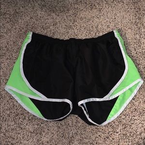 Soffe Black and green athletic shorts
